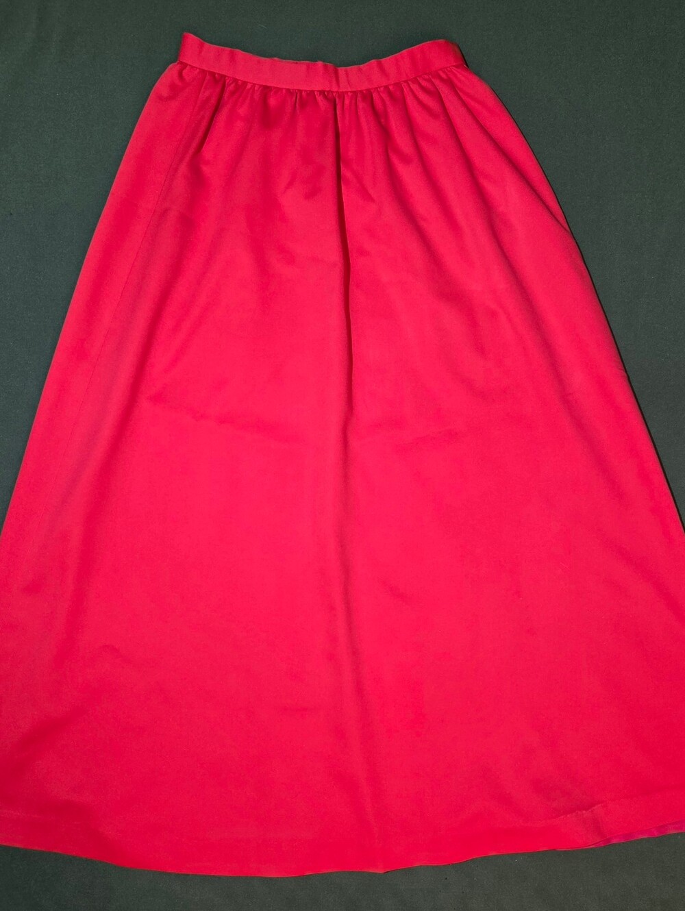 ❤️Vintage Handmade Red Maxi Skirt Fully Lined